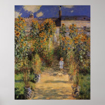 Der Garten des Künstlers bei Vetheuil durch Monet, Plakatdrucke
