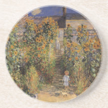Der Garten des Künstlers bei Vetheuil durch Monet, Untersatz