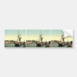 Der Hafen, Klassiker Photochrom Lübecks, Deutschla Auto Sticker
