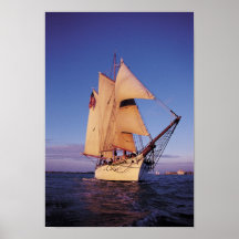 Der historische Western-GewerkschaftSchooner, Key  Poster