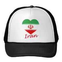 Der Iran-Flaggen-Herz Netzmützen