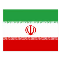 Der Iran-Flaggen-Postkarte postkarten