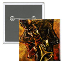 Der Jazz bearbeitet Knopf Anstecknadelbutton