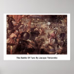 Der Kampf der Wasserbrotwurzel durch Jacopo Tintor Plakatdruck