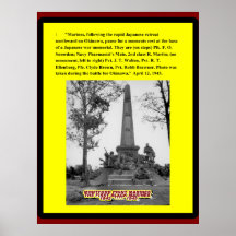 DER KAMPF FÜR OKINAWA 1945 PLAKATDRUCKE