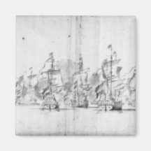 Der Kampf von Solebay, am 28. Mai 1672 Magnete