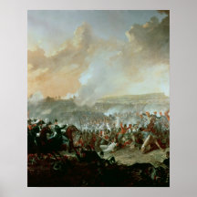 Der Kampf von Waterloo, am 18. Juni 1815 Poster