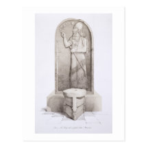 Der König und der Opferaltar, Nimrud, überziehen 4 Postkarten