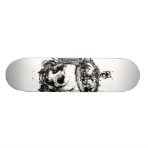 Der königliche tote britische PunkSkateboard-Entwu Skateboarddeck