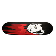 Der Kopf-- schwarze u. rote Tätowierung der Frau Personalisierte Decks