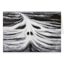 Der Kopf von Leviathan (Schwarzweiss-Surrealismus) Grußkarten