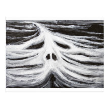 Der Kopf von Leviathan (Schwarzweiss-Surrealismus) Postkarte