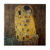 Der Kuss durch Gustav Klimt Keramikkacheln