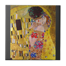 Der Kuss durch Gustav Klimt Keramikfliese