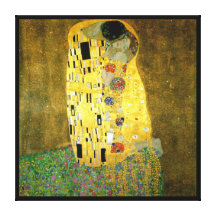 Der Kuss durch Gustav Klimt Gespannter Galeriedruck