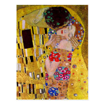 Der Kuss durch Gustav Klimt Postkarten