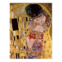 Der Kuss, Gustav Klimt Postkarte