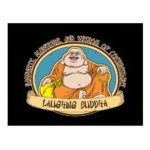 Der lachende Buddha Postkarte