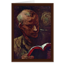 Der Leser durch Daumier Honoré Grußkarten