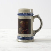 Der Leser durch Daumier Honoré Kaffeehaferl