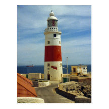 Der Leuchtturm an der Europa-Punkt-Postkarte