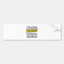 Der lustigste deutsche Lehrer der Welt Auto Sticker