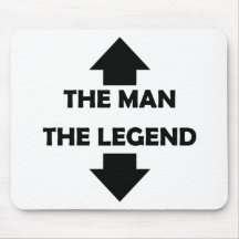 der Mann die Legendenikone Mousepad
