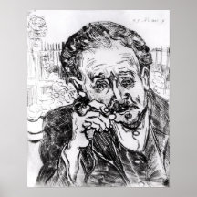 Der Mann mit dem Rohr Posterdruck