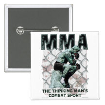 Der MIXED MARTIAL ARTS Denker Anstecknadelbuttons