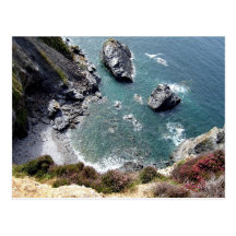 Der Mund der Hölle - Postkarte Cornwalls Großbrita