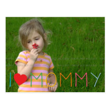Der Mutter des Tagesbuntes Liebe-Mama-Foto Mamma-T Postkarte