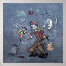 Der Nachtclown Plakatdrucke