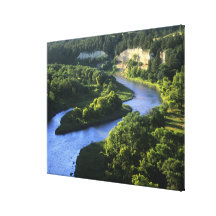 Der Niobrara River nahe Valentinsgruß Nebraska Gespannter Galeriedruck