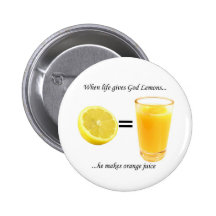 Der Orangensaft des Gottes Anstecknadelbutton