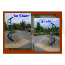 Der Oregon-Garten Grußkarte