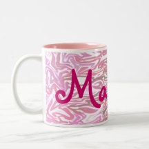 Der personalisierte rosa Becher des Mädchens Tee Tassen