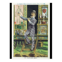 "Der reisende Quaken-" Quacksalberprodukt-Verkäufe Postkarte