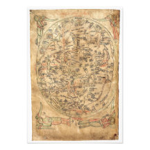 Der Sawley KarteImago Mundi Honorius Augustodunens Personalisierte Ankündigung