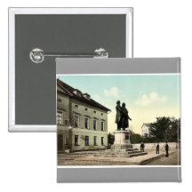 Der Schiller und das Goethe Monument, Weimar, Thur Button