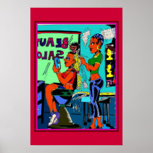 Der Schönheits-Salon Plakatdruck