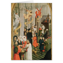 Der sieben SakramenteAltarpiece Grußkarte