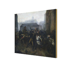 Der Spion, Episode der Belagerung von Paris, 1871 Gespannte Galeriedrucke