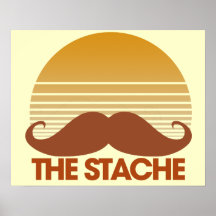 Der Stache Retro Entwurf Plakat