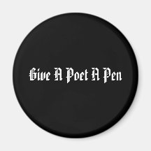 Der Stift-Magnet des Dichters Kühlschrankmagnet