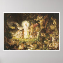 Der Streit von Oberon und von Titania, 1849 Posterdrucke