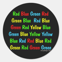 Der Stroop Test Stickers