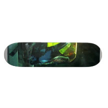 Der Sturzhelm des Feuerwehrmanns Skateboard Bretter