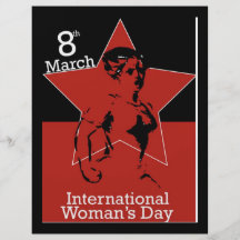 Der Tag der internationalen Frauen Garcya_greeting Flyerdesign