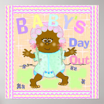 Der Tag des Babys heraus drucken auf Leinwand Plakate