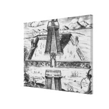 Der Templo Bürgermeister bei Tenochtitlan Galerie Faltleinwand